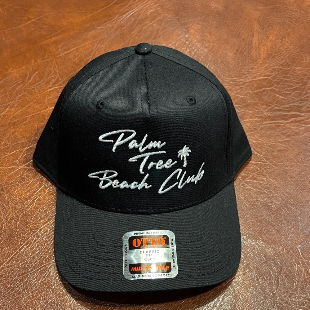OTTO Black Cap with White Embroidery